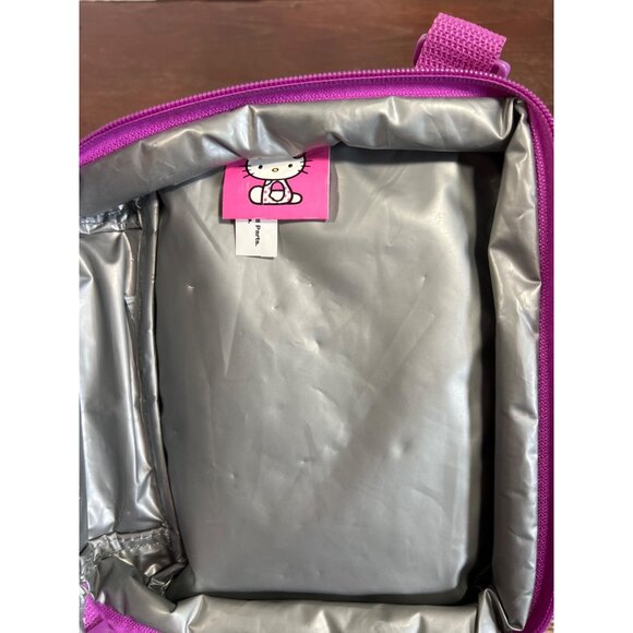 Hello Kitty Girls Pink & White Crossbody Purse & Lunch Bag Set With Bow Details - Picture 7 of 7
